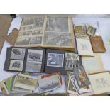 PAPER CUTTINGS & VARIOUS EARLY PHOTOGRAPHS ETC