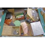 SELECTION OF FISHING LURES, LEAD WEIGHTS, HARDY BROS LTD REEL BOX,