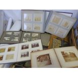 SELECTION OF PHOTOGRAPH ALBUMS WITH CONTENTS OF BLACK AND WHITE PHOTOGRAPHS TO INCLUDE EARLY