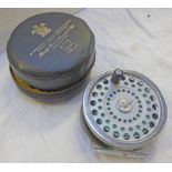HARDY MARQUIS SALMON NO 1 ALLOY FLY REEL WITH SHAPED GUIDELINE,