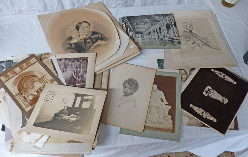 SELECTION OF EARLY PHOTOGRAPHY TO INCLUDE INTERIORS SCENES,