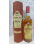 1 BOTTLE AUCHENSTOSHAN 10 YEAR OLD SINGLE MALT WHISKY, TRIPLE DISTILLED 40%, 700 ML,