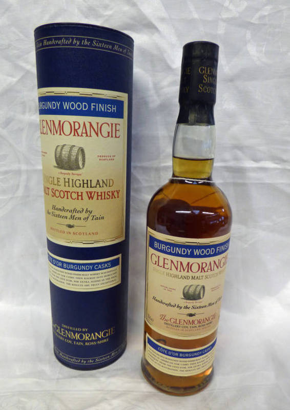 1 BOTTLE GLENMORANGIE BURGUNDY WOOD FINISH SINGLE MALT WHISKY - 70CL,