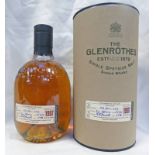 1 BOTTLE GLENROTHES 1987 SINGLE MALT WHISKY, BOTTLED 2000, LIMITED EDITION , 43% VOL 700ML,