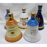 5 BELLS WHISKY DECANTERS.