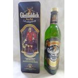 1 BOTTLE GLENFIDDICH SINGLE MALT WHISKY, OLD LABEL, 86 US PROOF 75CL,