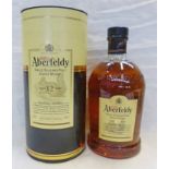 1 BOTTLE ABERFELDY 12 YEAR OLD SINGLE MALT WHISKY -1 LITRE,