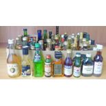 LARGE SELECTION OF MINIATURES INCLUDING LIQUERS,