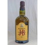 1 BOTTLE OF J & B RESERVE 15 YEAR OLD FINEST SCOTCH WHISKY, 70CL,