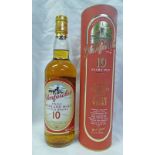 1 BOTTLE GLENFARCLAS 10 YEAR OLD SINGLE MALT WHISKY, 40% VOL 700 ML,