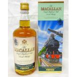 1 BOTTLE MACALLAN "FORTIES" SINGLE MALT WHISKY FROM THE TRAVEL SERIES - 500ML,
