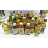 VARIOUS WHISKY MINIATURES ETC.