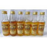 6 CONNOISSEURS CHOICE SINGLE MALT WHISKY MINIATURES INCLUDING LOCHSIDE 1965, 40% VOL,