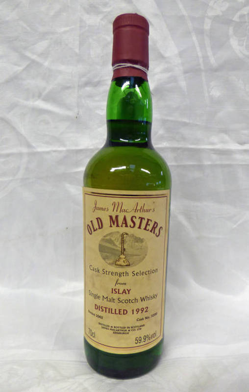 1 BOTTLE OF ISLAY CASK STRENGTH 10 YEAR OLD SINGLE MALT WHISKY, DISTILLED 1992, 70CL, 59.