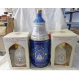 3 BELL'S WHISKY DECANTERS 1986 MARRIAGE OF PRINCE ANDREW & MS FERGUSON,