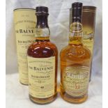 2 BOTTLES 12 YEAR OLD SINGLE MALT WHISKY: BALVENIE & GLENTURRET - BOTH 70CL,