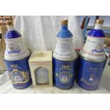 4 BELL'S WHISKY DECANTERS INCLUDING 1988 BIRTH OF PRINCESS BEATRICE 1990 BIRTH OF PRINCESS EUGENIE,