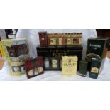 GOOD SELECTION OF WHISKY MINIATURE PRESENTATION BOXES INCLUDING DEWAR'S DIMPLE,