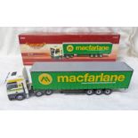 CORGI CC13429 1:50 SCALE MODEL HGV - MAN TGA - MACFARLANE TRANSPORT.