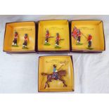 FOUR BRITAINS FIGURE SETS INCLUDING 8836 OFFICER AND STANDARD BEARER 45TH RATTRAY SIKHS,