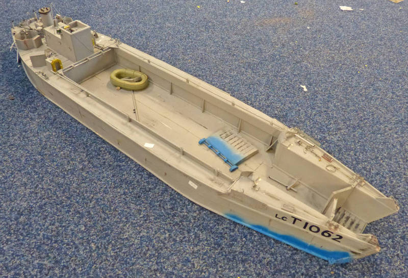 SCALE MODEL OF LANDING CRAFT,