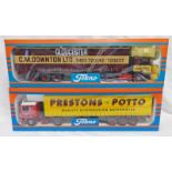 TWO TEKNO 1:50 SCALE MODEL HGVS - PRESTONS OF POTTO TOGETHER WITH C.M.