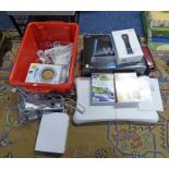 NINTENDO WII TOGETHER WITH A SELECTION OF ACCESSORIES INCLUDING BALANCE BOARD AND GAMES SUCH AS A