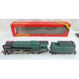 HORNBY R065-00 GAUGE 2-10-0 B.R. GREEN " EVENING STAR" 92220 STEAM LOCOMOTIVE & TENDER. BOXED.