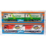 TWO TEKNO 1:50 SCALE MODEL HGVS & TRAILERS INCLUDING EDELMAN REEUWIJK,