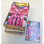 APPROX 100 COMICS INCLUDING TITLES SUCH AS STROMWATCH, DEATH BLOW,