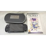 SONY PSP TOGETHER WITH FINAL FANTASTY IV : THE COMPLETE COLLECTION AND CARRY CASE.