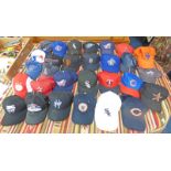 SELECTION OF AMERICAN BASEBALL HATS ETC