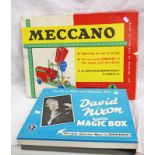 MECCANO OUTFIT NO4 TOGETHER WITH DAVID NIXON SUPER MAGIC BOX