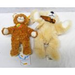 TWO STEIFF TEDDY BEARS INCLUDING 013461 "BOBBY" TOGETHER WITH 022791 TEDDY BEAR