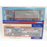 TWO CORGI 1:50 SCALE MODEL HGVS INCLUDING CC12707 - ERF ECS FELDBINDER TANKER, TURNERS (SOHAM) LTD.