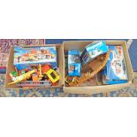 SELECTION OF VARIOUS ITEMS OF PLAYMOBILE INCLUDING PIRATE SHIP, CAMPERVAN, HELICOPTER ETC.