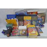 SELECTION OF HARRY POTTER RELATED ITEMS INCLUDING BOOKS, POSTERS,