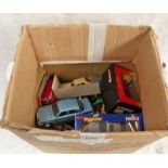 SELECTION OF PLAYWORN CORGI, MATCHBOX, BURAGO ETC INCLUDING MERCEDES 450 SEL, FERRARI 308 GTS,