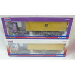 TWO CORGI 1:50 SCALE MODEL HGVS INCLUDING CC13416 - MAN TGA XXL SKELETAL TRAILER & CONTAINER,