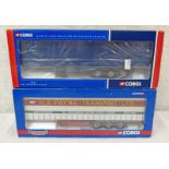 TWO CORGI MODEL HGVS TRAILERS INCLUDING CC 19903 - CURTAINSIDE, H.E.