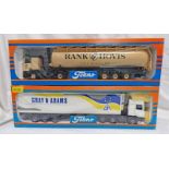 TWO TEKNO 1:50 SCALE MODEL HGVS GRAY & ADAMS TOGETHER WITH RANK HOVIS.