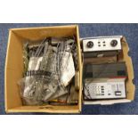 SELECTION OF MODEL RAILWAY SCENIC ACCESSORIES INCLUDING HORNBY ZERO AND H&M DUETTE CONTROLLERS,