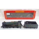 HORNBY R2085 00 GAUGE 4-6-0 GWR GREEN "COUNTY OF WORCESTER" 1029 STEAM LOCOMOTIVE AND TENDER.