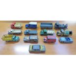 SELECTION O VARIOUS DINKY TOYS INCLUDING AUSTIN ATLANTIC FORD SEDAN, TROJAN VAN AND OTHERS.
