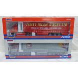 TWO CORGI 1:50 SCALE MODEL HGVS INCLUDING CC13231 - DAF XF CURTAINSIDE,