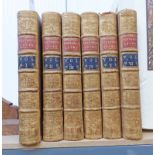 PLUTARCH'S LIVES IN 6 VOLUMES - 1758 (6)