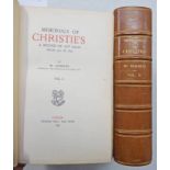 MEMORIALS OF CHRISTIE'S: A RECORD OF ART SALES FROM 1766 TO 1896 BY W.