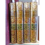 THE WORKS OF MR THOMAS BROWN IN 4 VOLUMES, LEATHER BOUND - 1727.