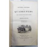 A GENERAL HISTORY OF QUADRUPEDS: THE FIGURES ENGRAVED ON WOOD BY THOMAS BEWICK, LEATHER BOUND,