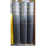 THE BIRDS OF KENYA COLONY AND THE UGANDA PROTECTORATE BY SIR FREDERICK JOHN JACKSON IN 3 VOLUMES -